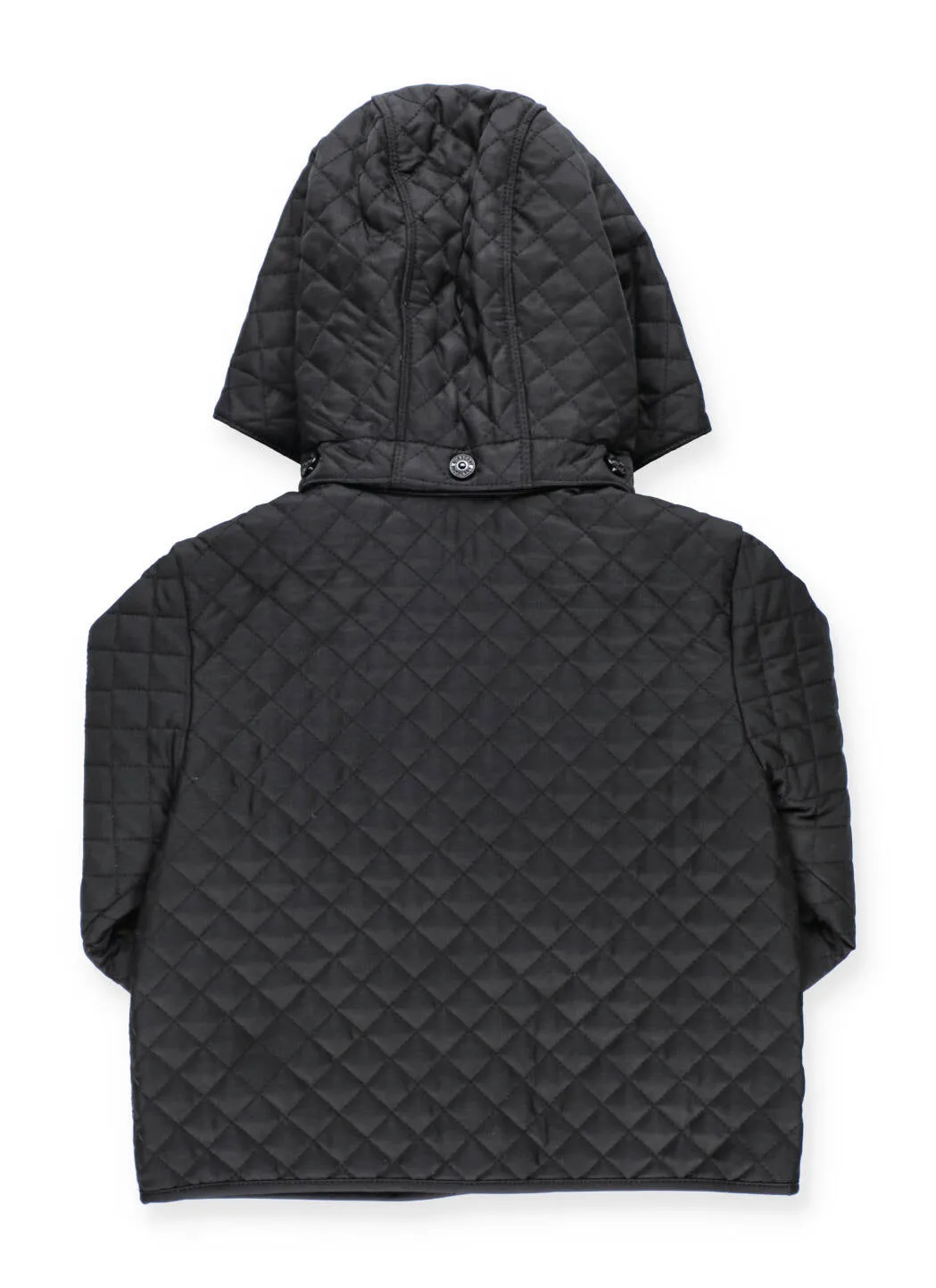 Burberry Kids Detachable Hood Monogram Quilted Jacket