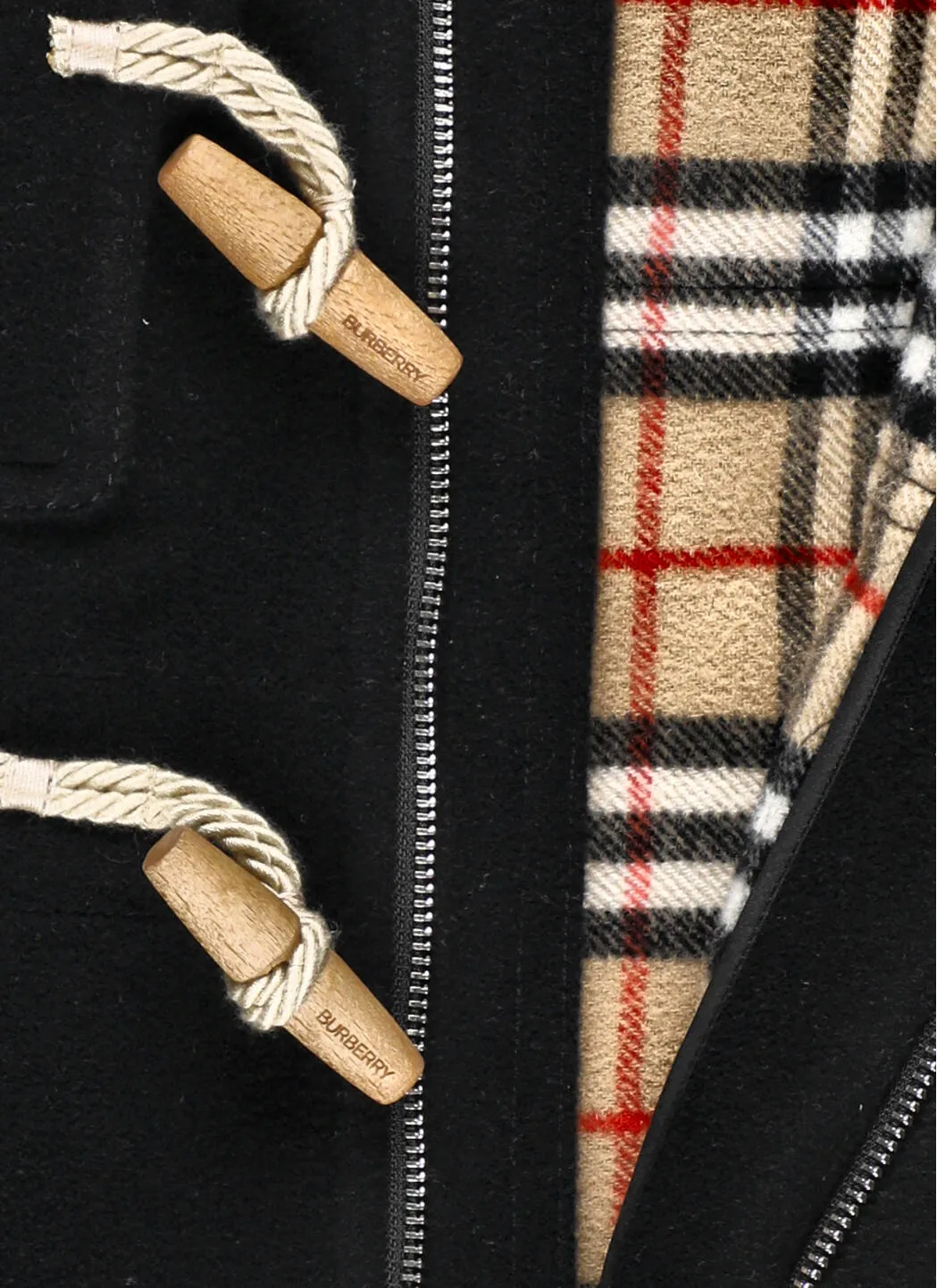 Burberry Kids Hooded Duffle Coat