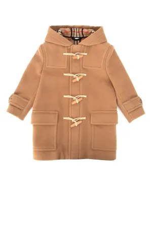 Burberry Kids Hooded Duffle Coat