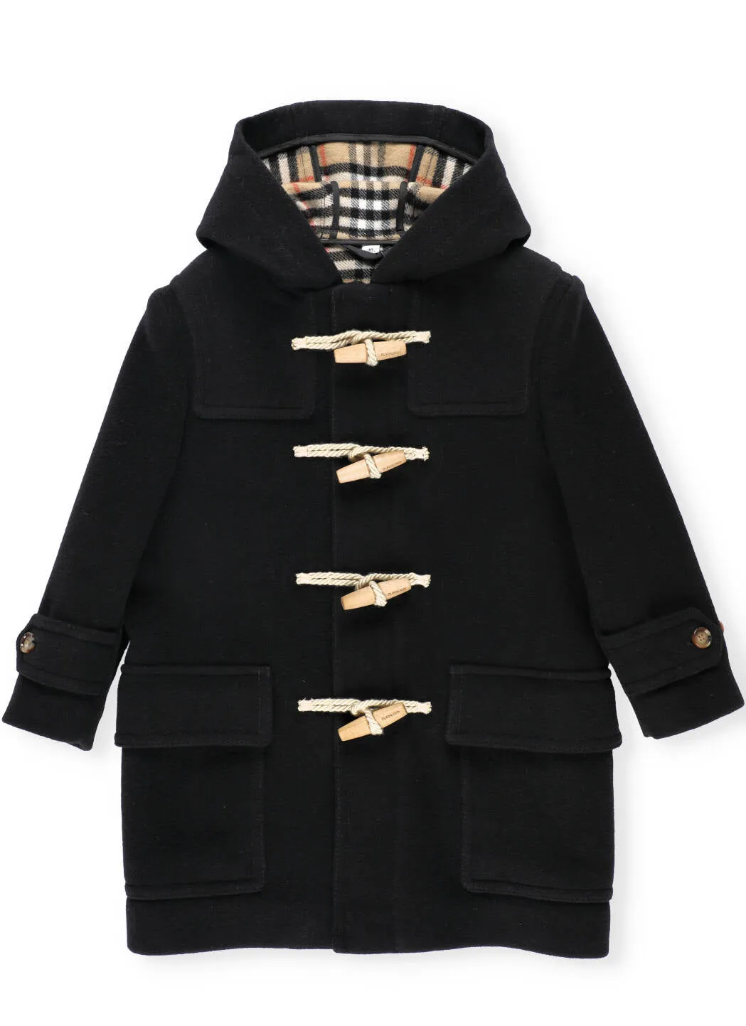 Burberry Kids Hooded Duffle Coat