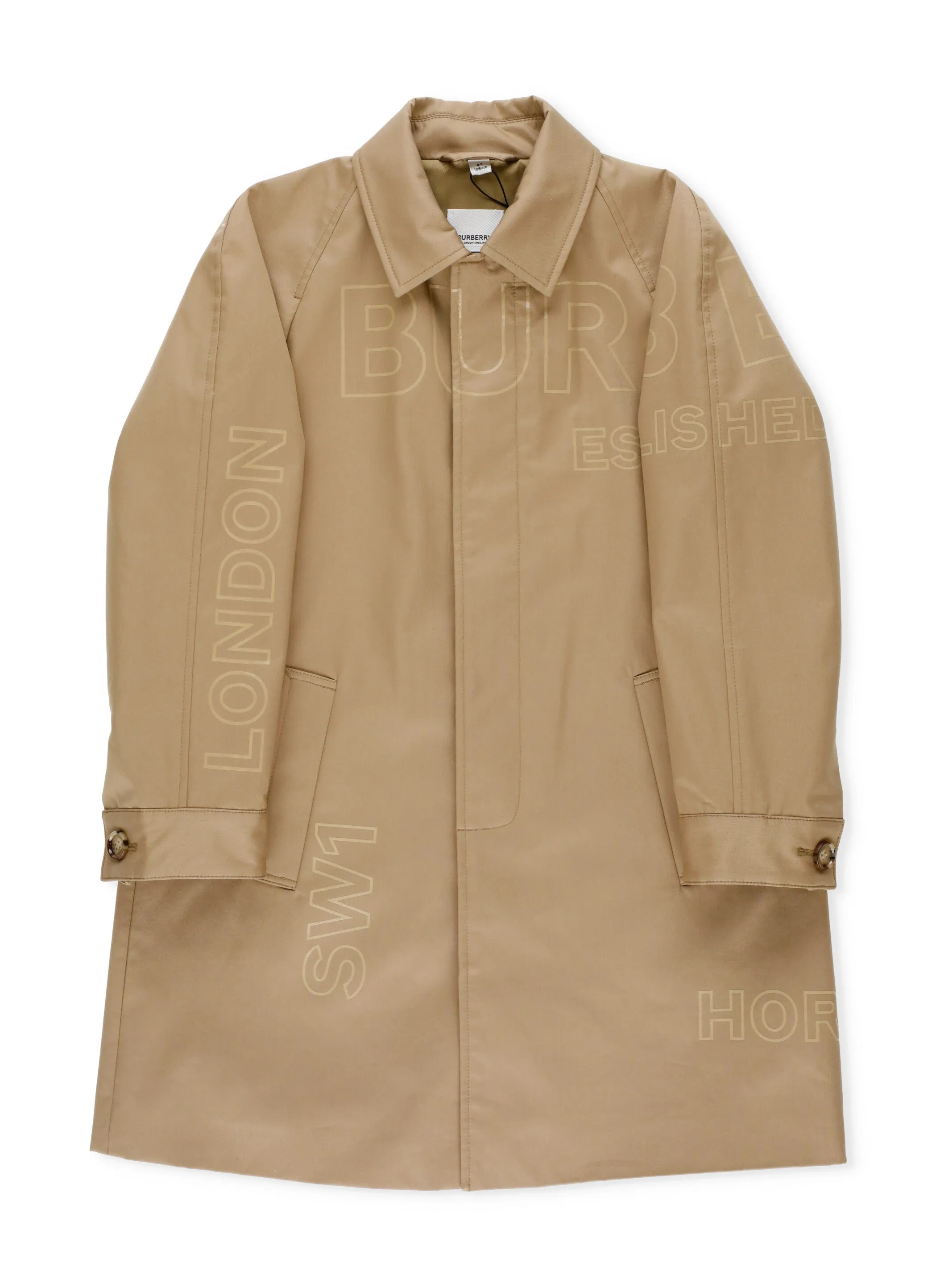 Burberry Kids Horseferry Printed Car Coat