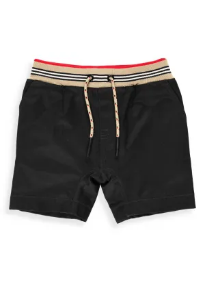 Burberry Kids Icon Stripe Detail Twill Shorts