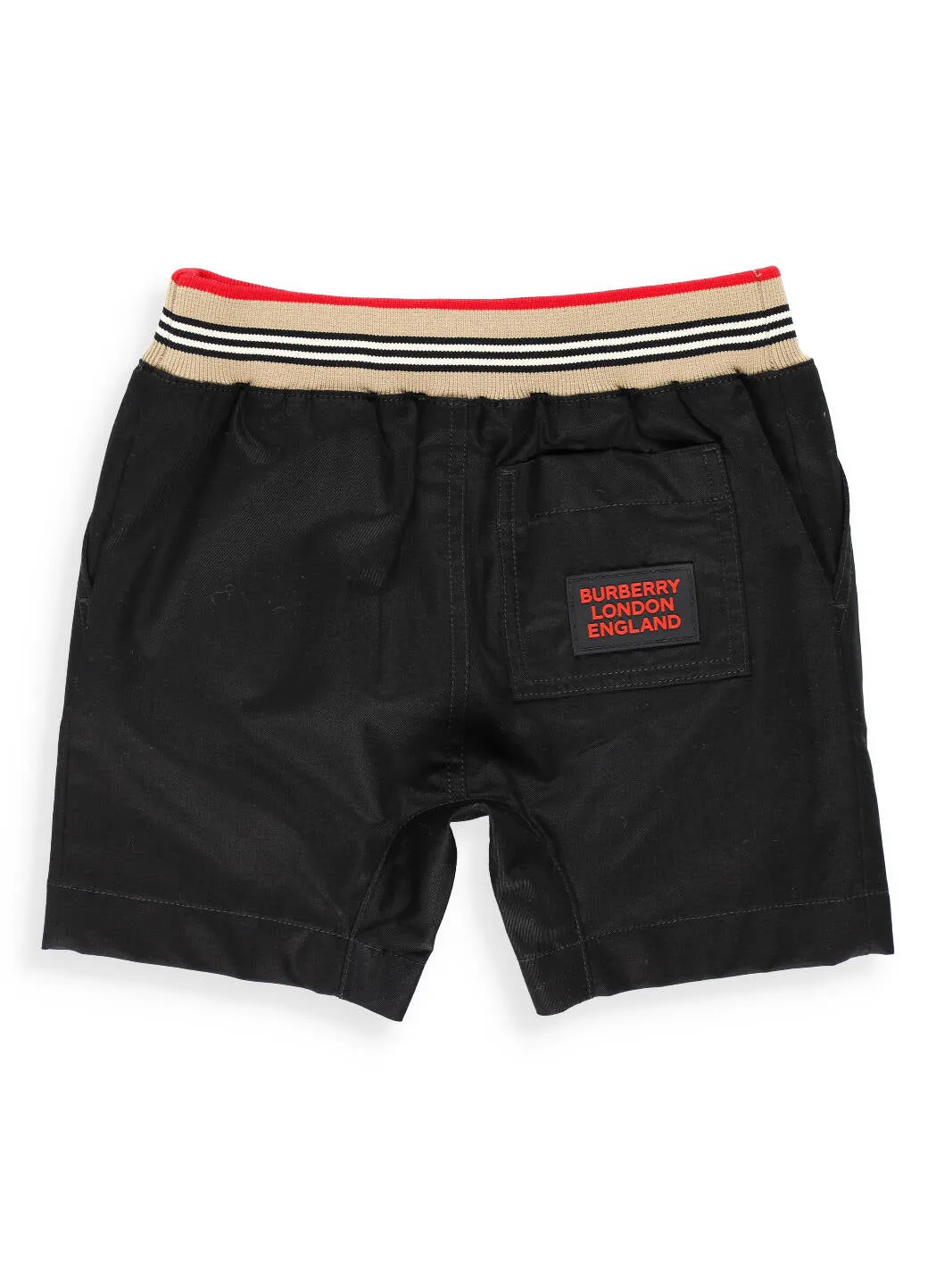 Burberry Kids Icon Stripe Detail Twill Shorts
