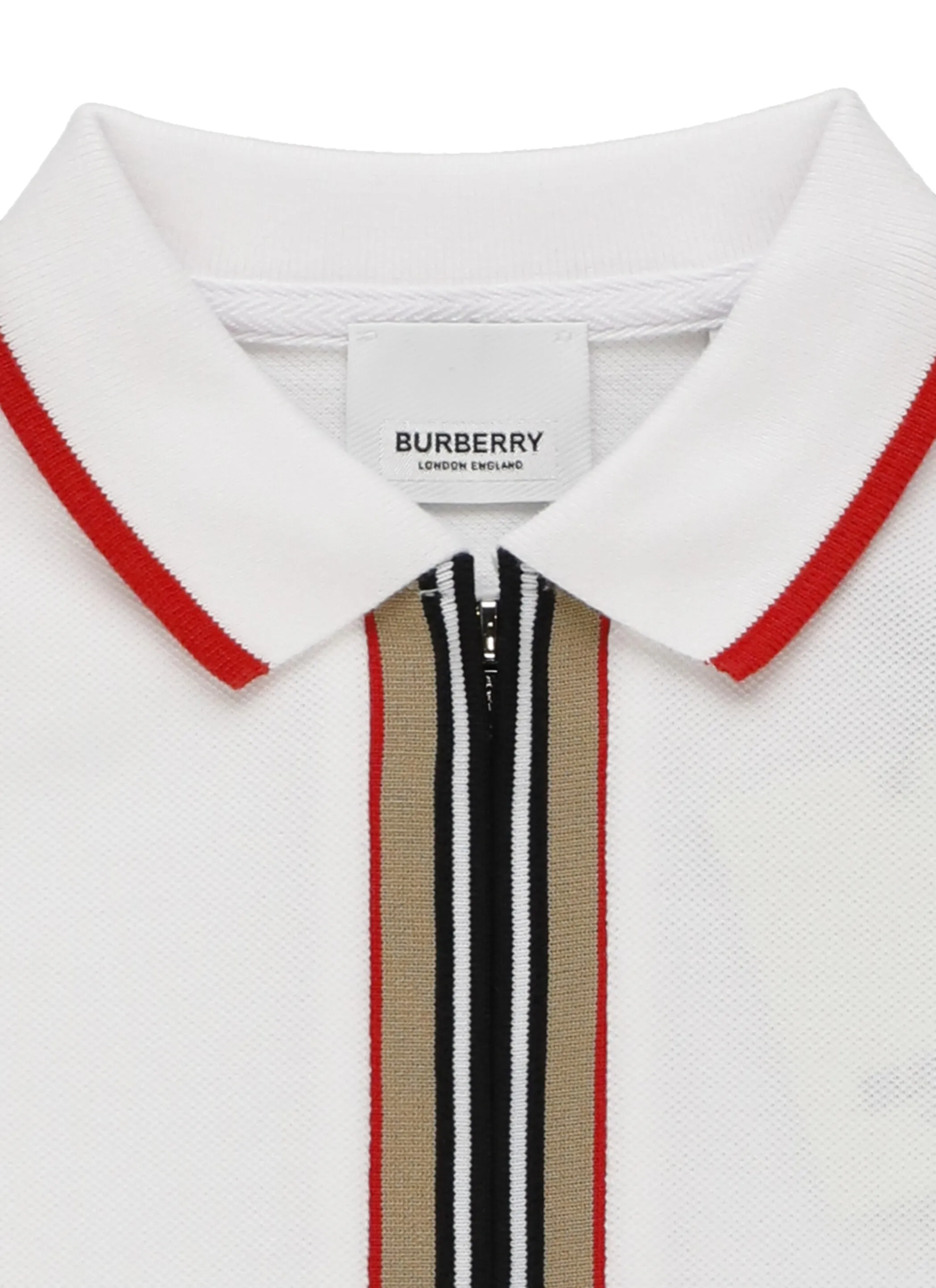 Burberry Kids Icon Stripe Detailed Polo Shirt Dress