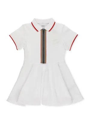 Burberry Kids Icon Stripe Detailed Polo Shirt Dress