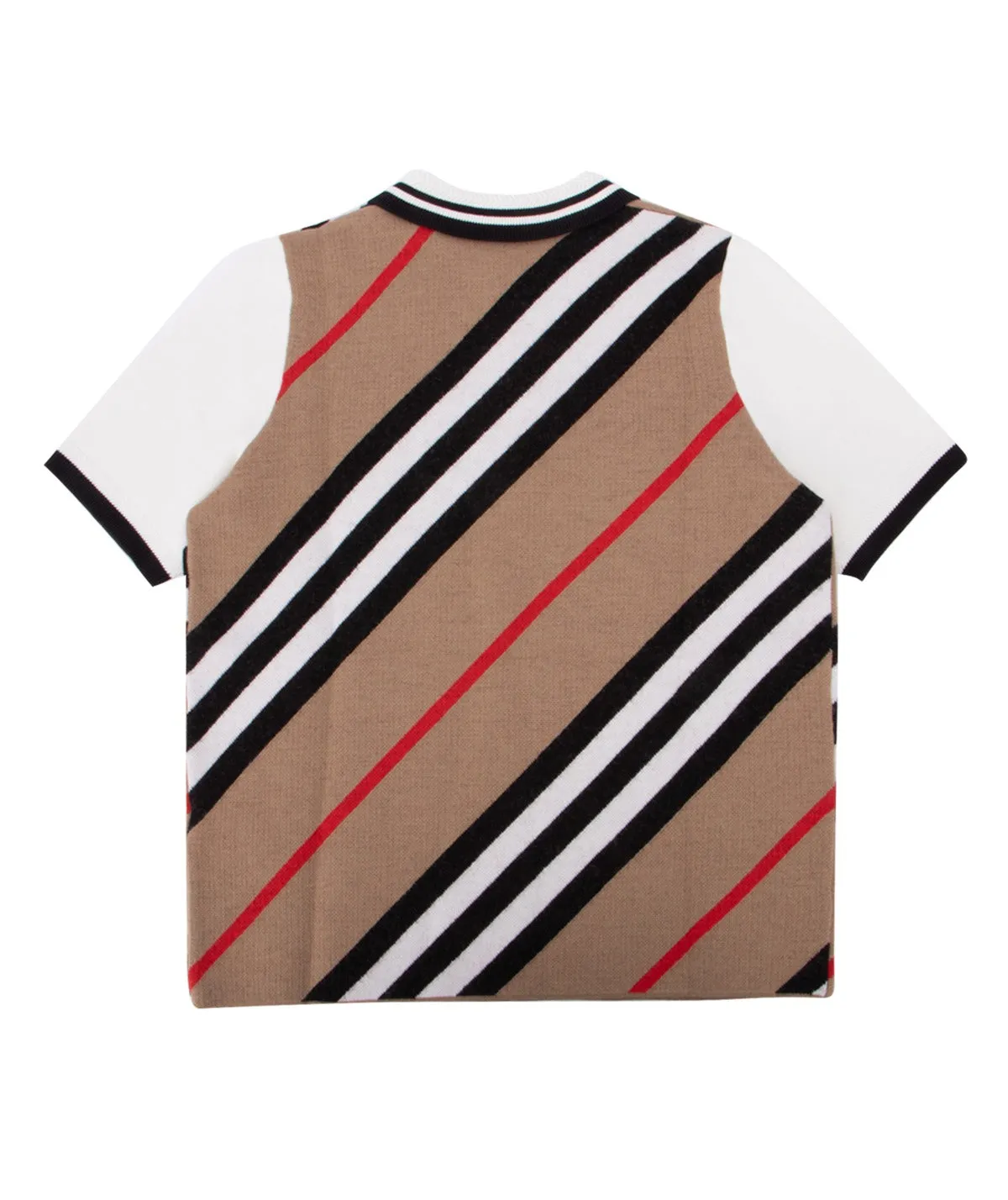 Burberry Kids Icon Stripe Half-Zip Polo Shirt