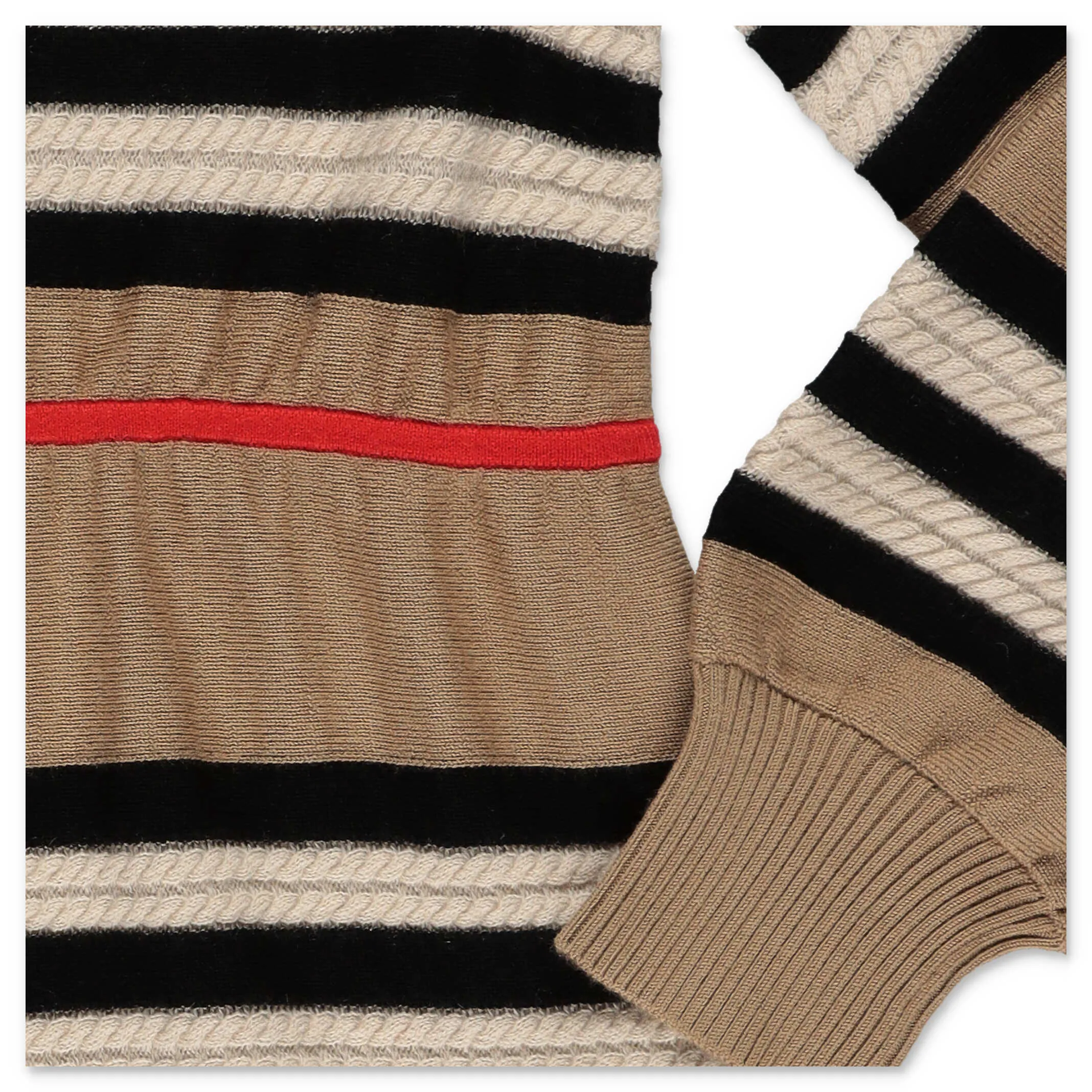 Burberry Kids Icon Stripe Long Sleeve Knit Dress
