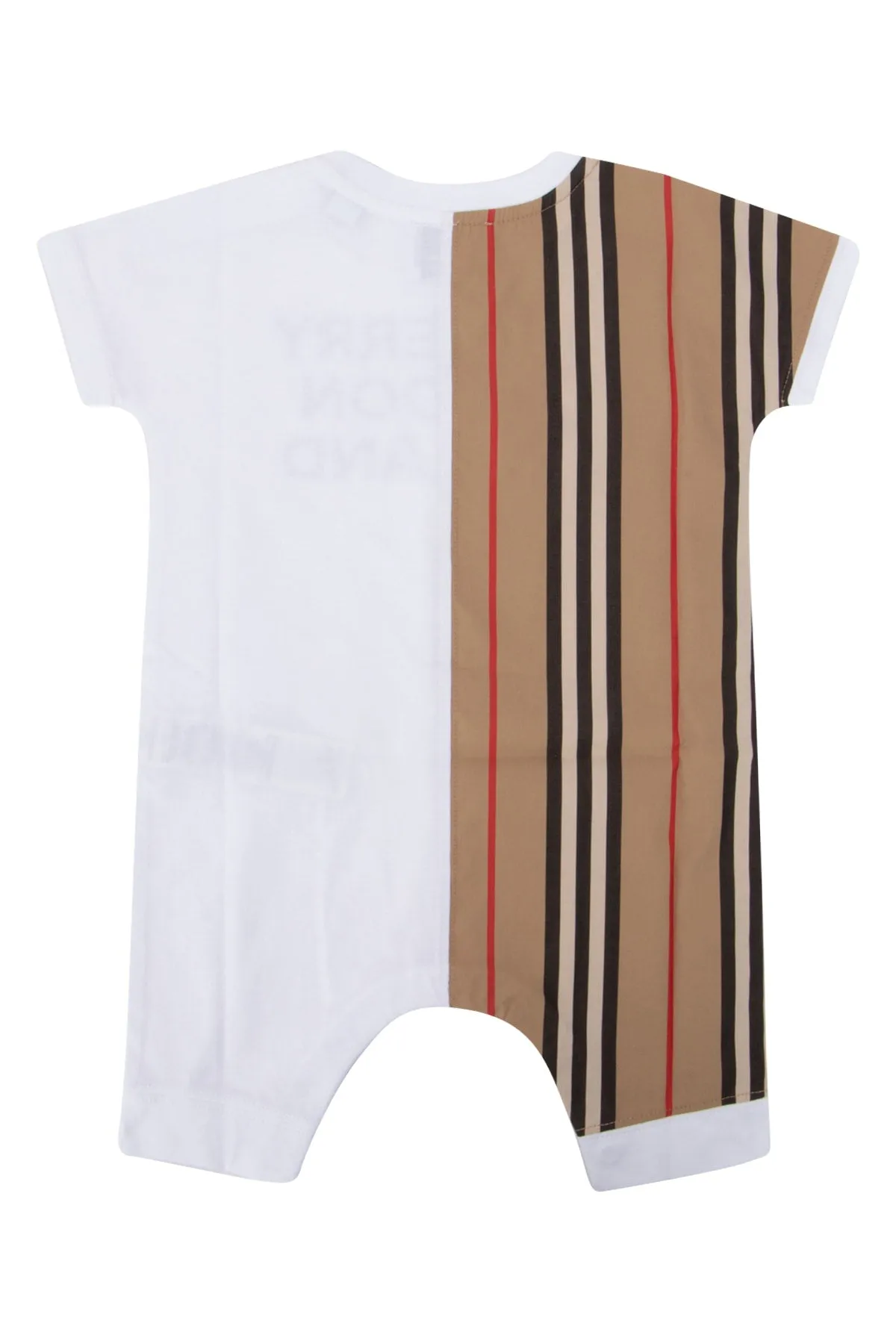Burberry Kids Icon Stripe Panel Playsuit