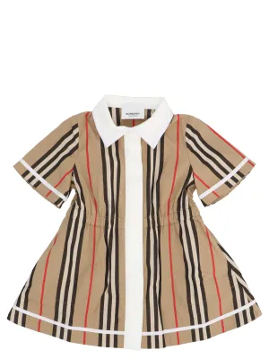 Burberry Kids Icon Stripe Shirt Dress