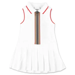 Burberry Kids Icon Stripe Zip-Front Polo Dress