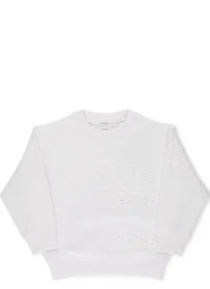 Burberry Kids Logo Embossed Sweatshirt