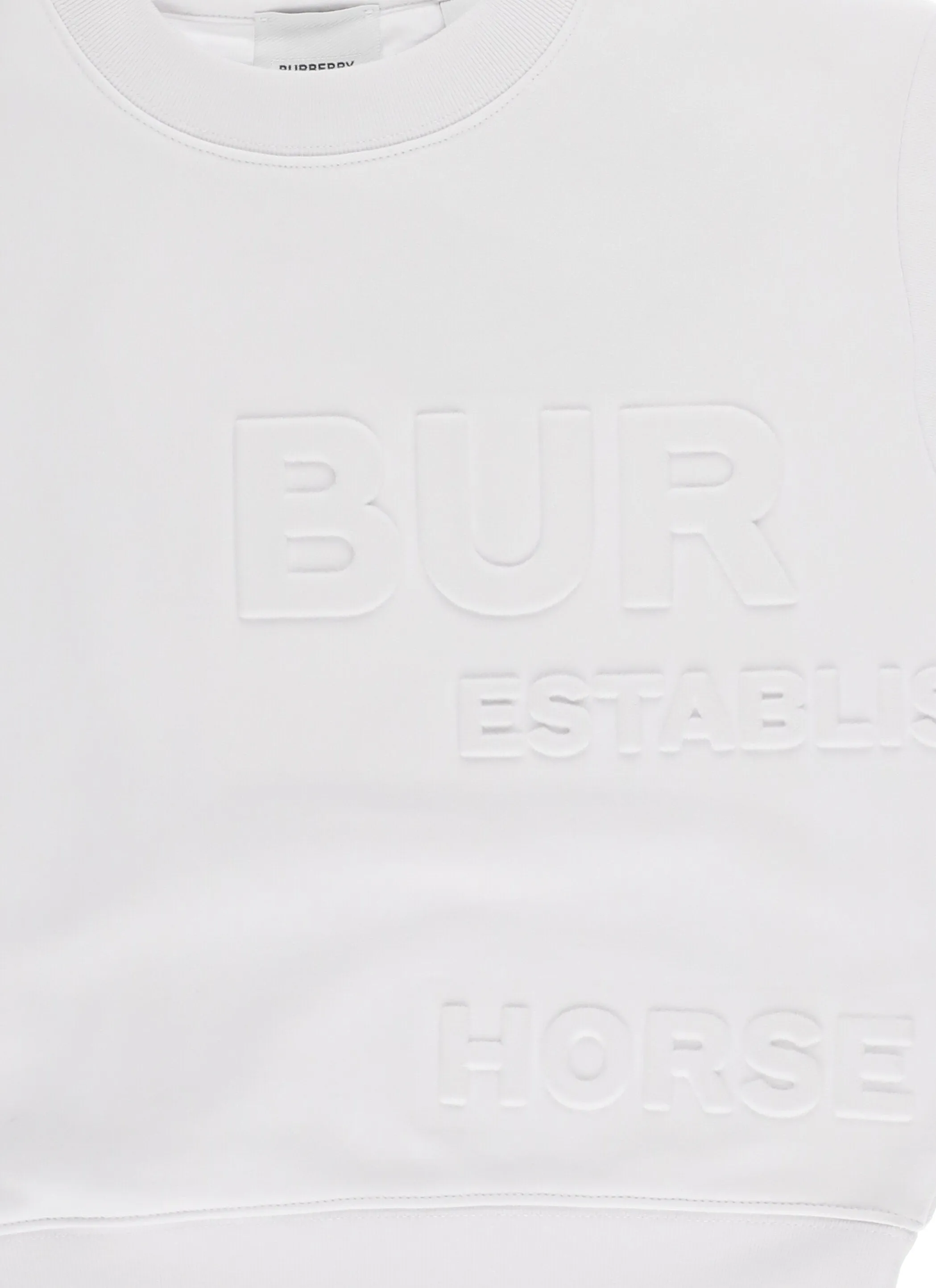 Burberry Kids Logo Embossed Sweatshirt