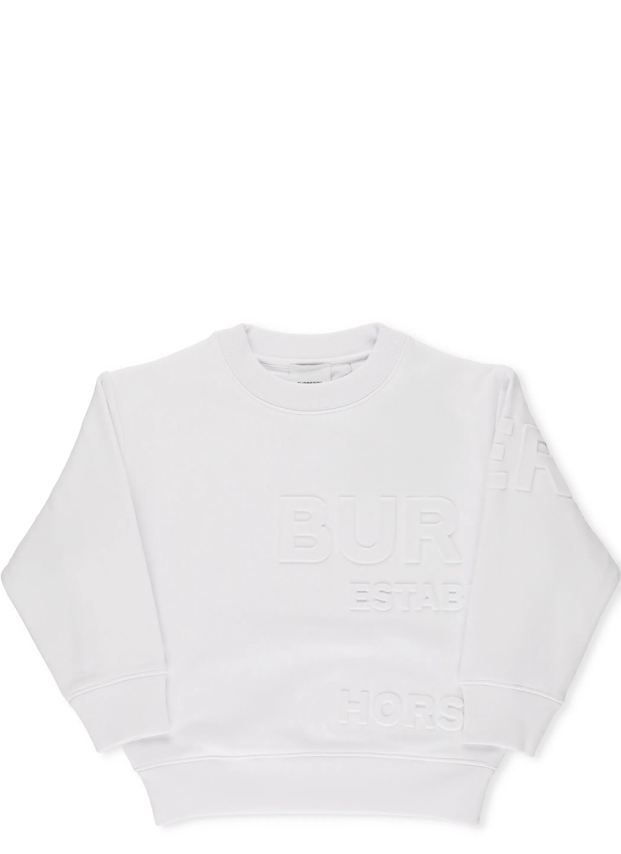 Burberry Kids Logo Embossed Sweatshirt