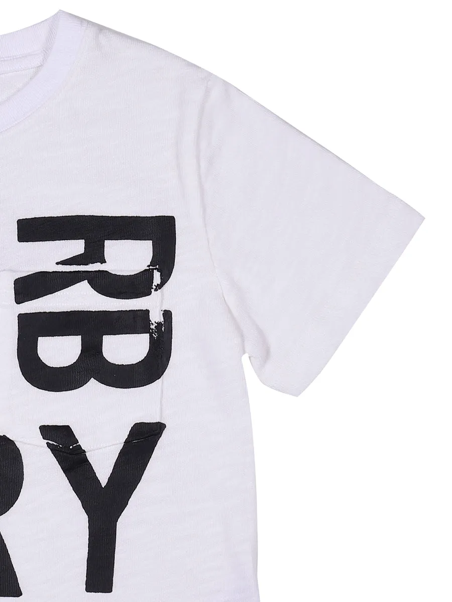 Burberry Kids Logo Print Crewneck T-Shirt