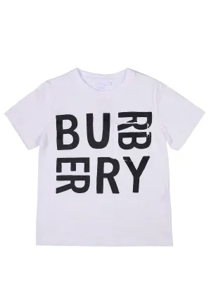 Burberry Kids Logo Print Crewneck T-Shirt