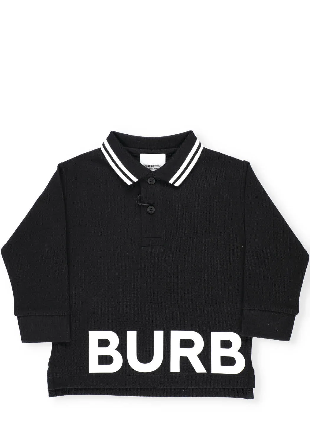 Burberry Kids Logo Print Polo Shirt