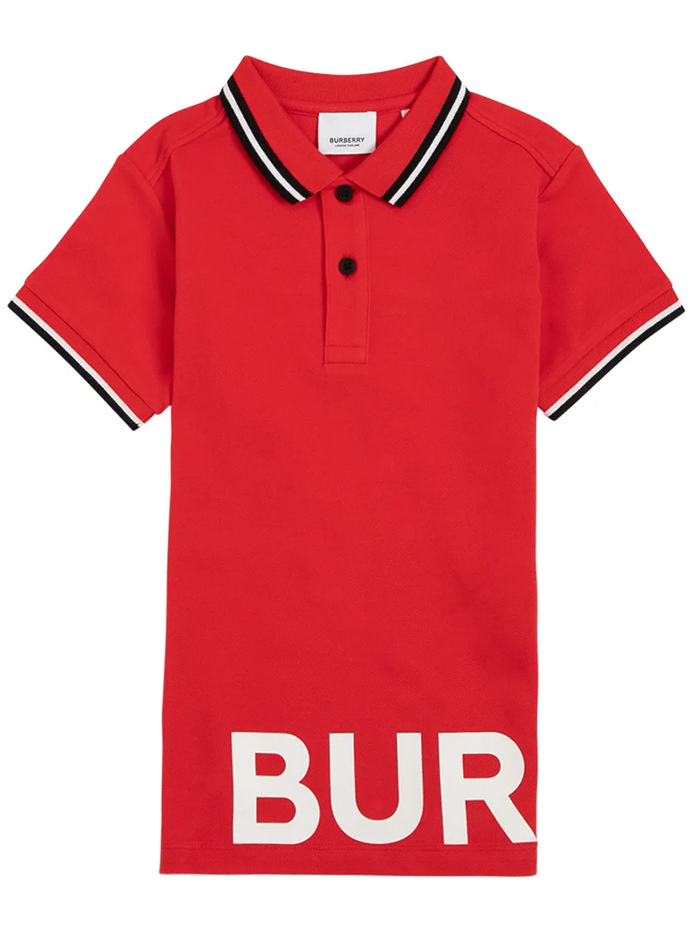 Burberry Kids Logo Print Polo Shirt