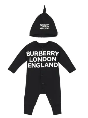 Burberry Kids Logo Print Two-Piece Baby Gift Set