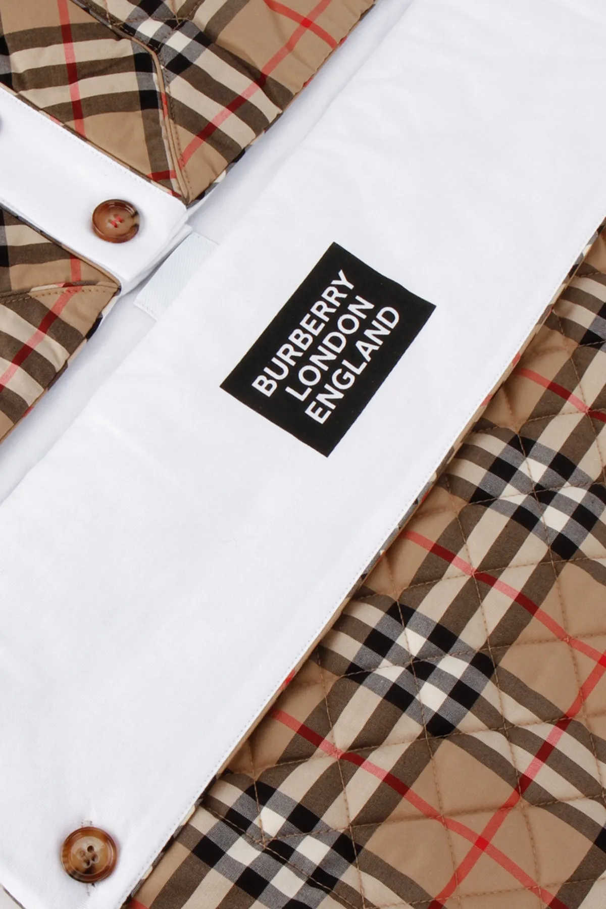 Burberry Kids Logo Print Vintage Check Baby Nest