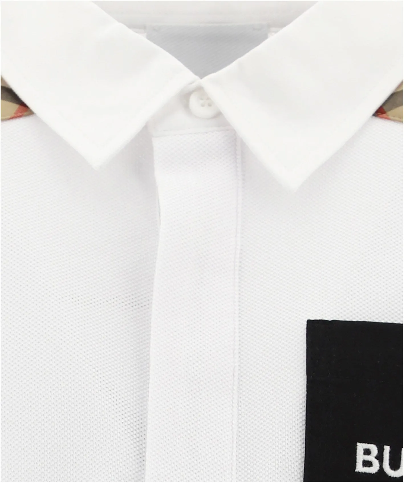 Burberry Kids Logo Printed Pocket Polo Shirt