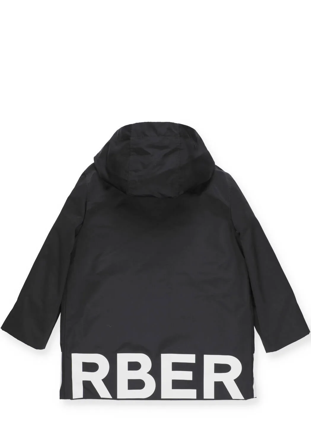 Burberry Kids Logo Printed Reversible Hooded Jacket