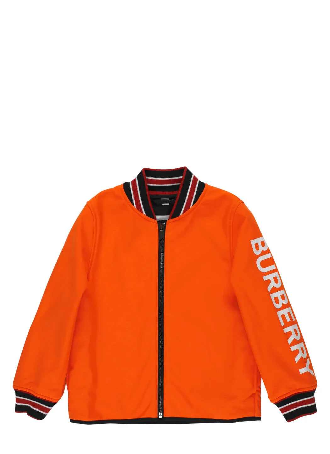 Burberry Kids Logo Printed Reversible Hooded Jacket
