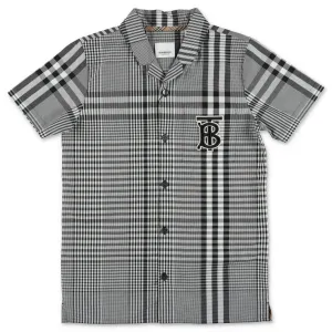 Burberry Kids Monogram Motif Check Shirt