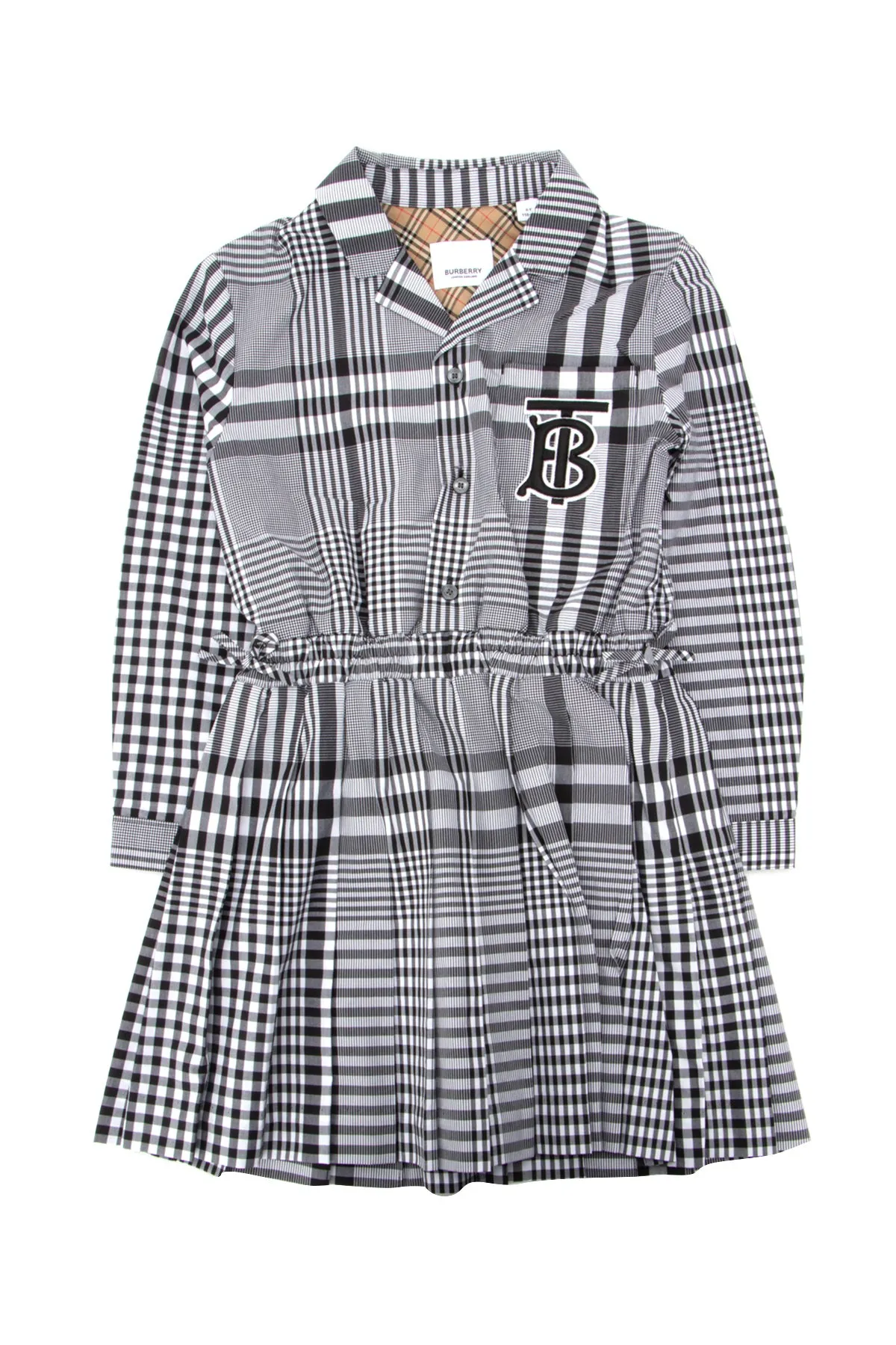 Burberry Kids Monogram Motif Checked Dress