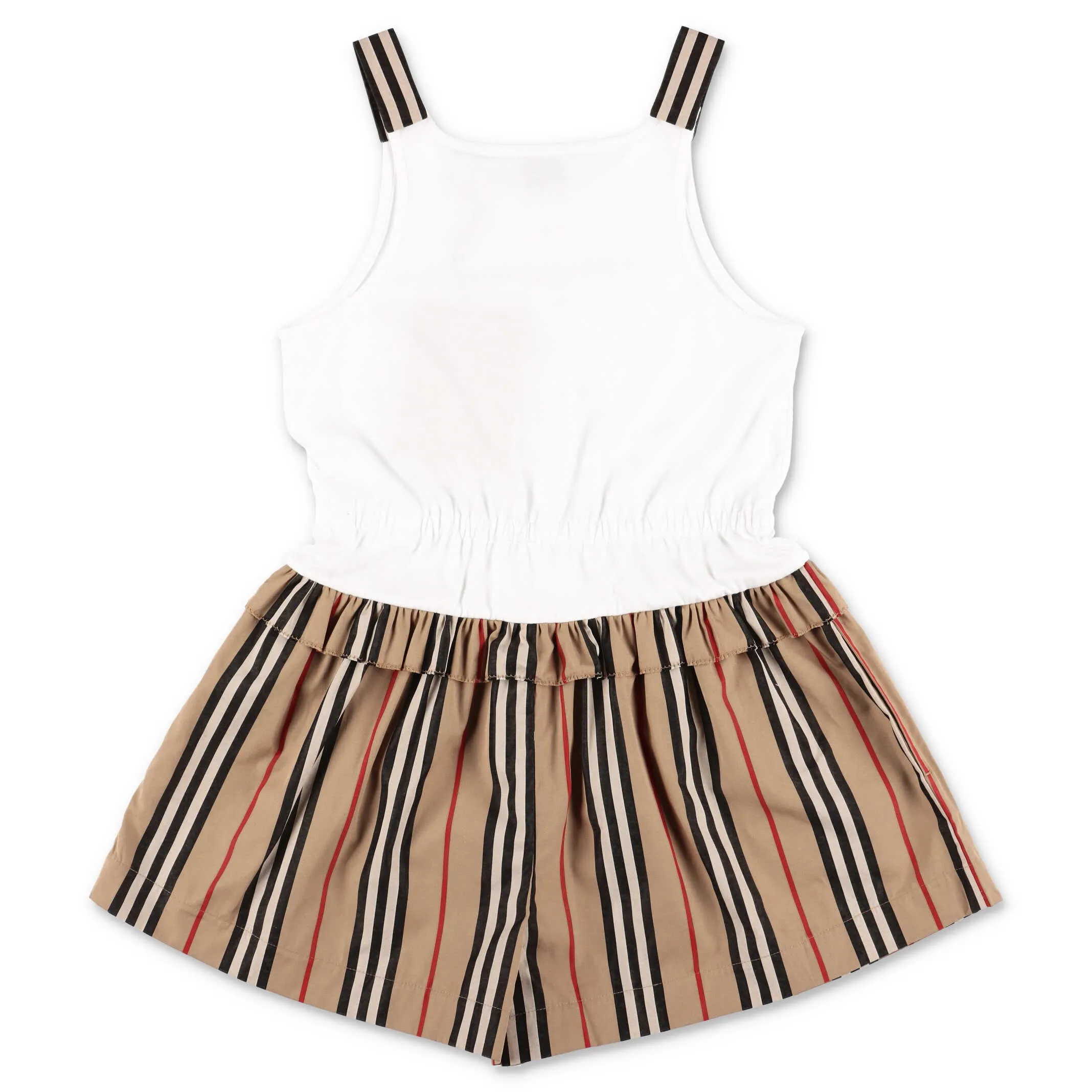 Burberry Kids Monogram Motif Icon Stripe Playsuit