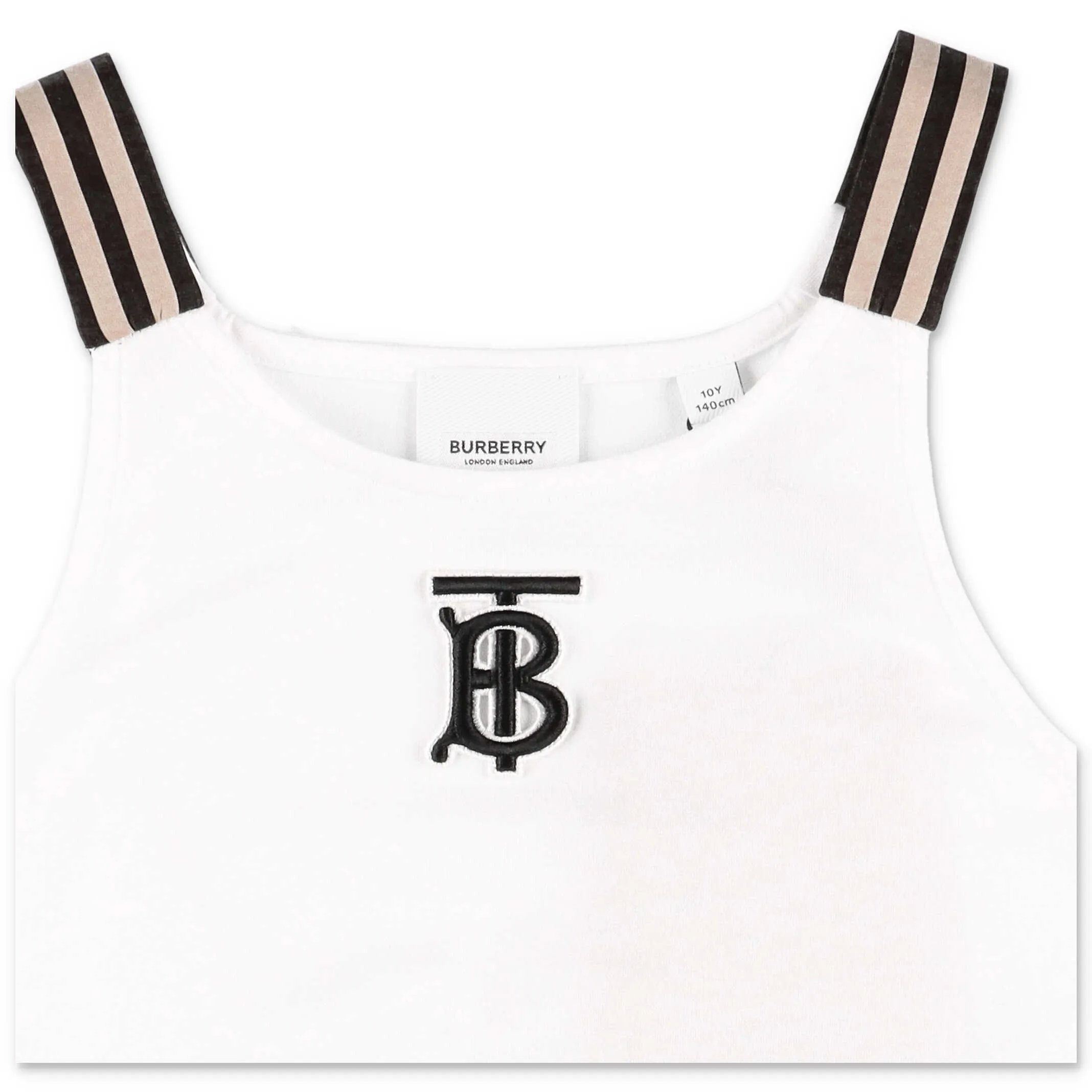 Burberry Kids Monogram Motif Icon Stripe Playsuit
