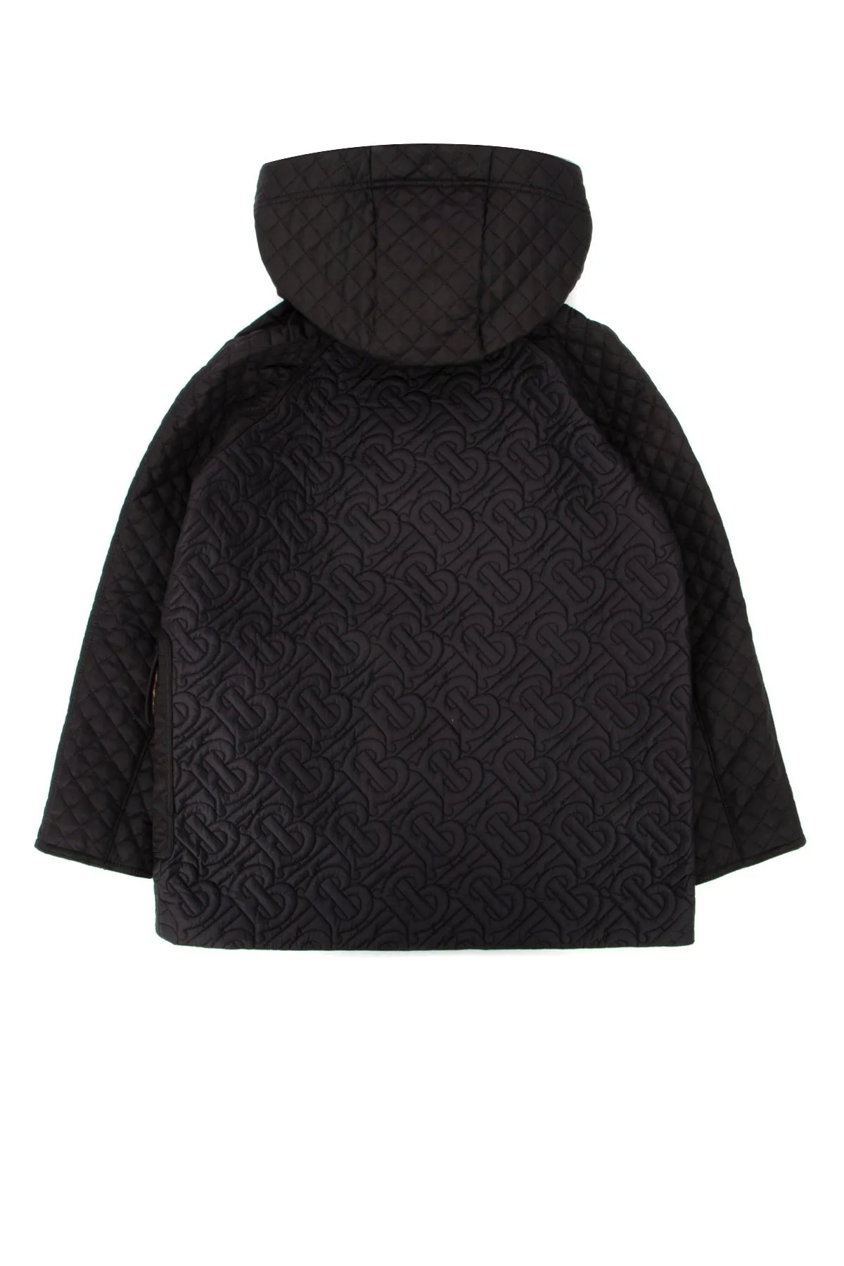 Burberry Kids Monogram Quilted Hooded Coat