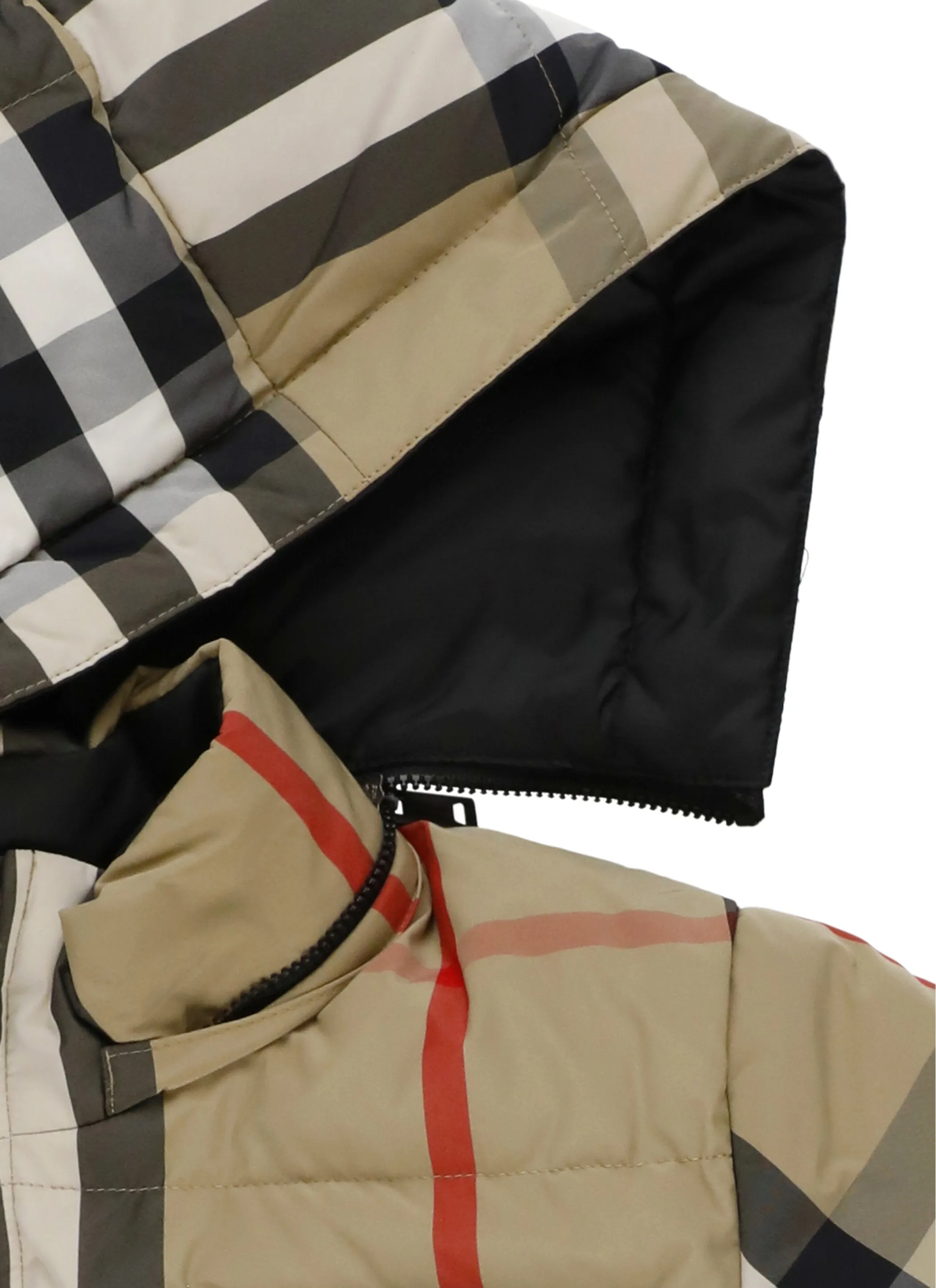 Burberry Kids Reversible Checked Puffer Coat