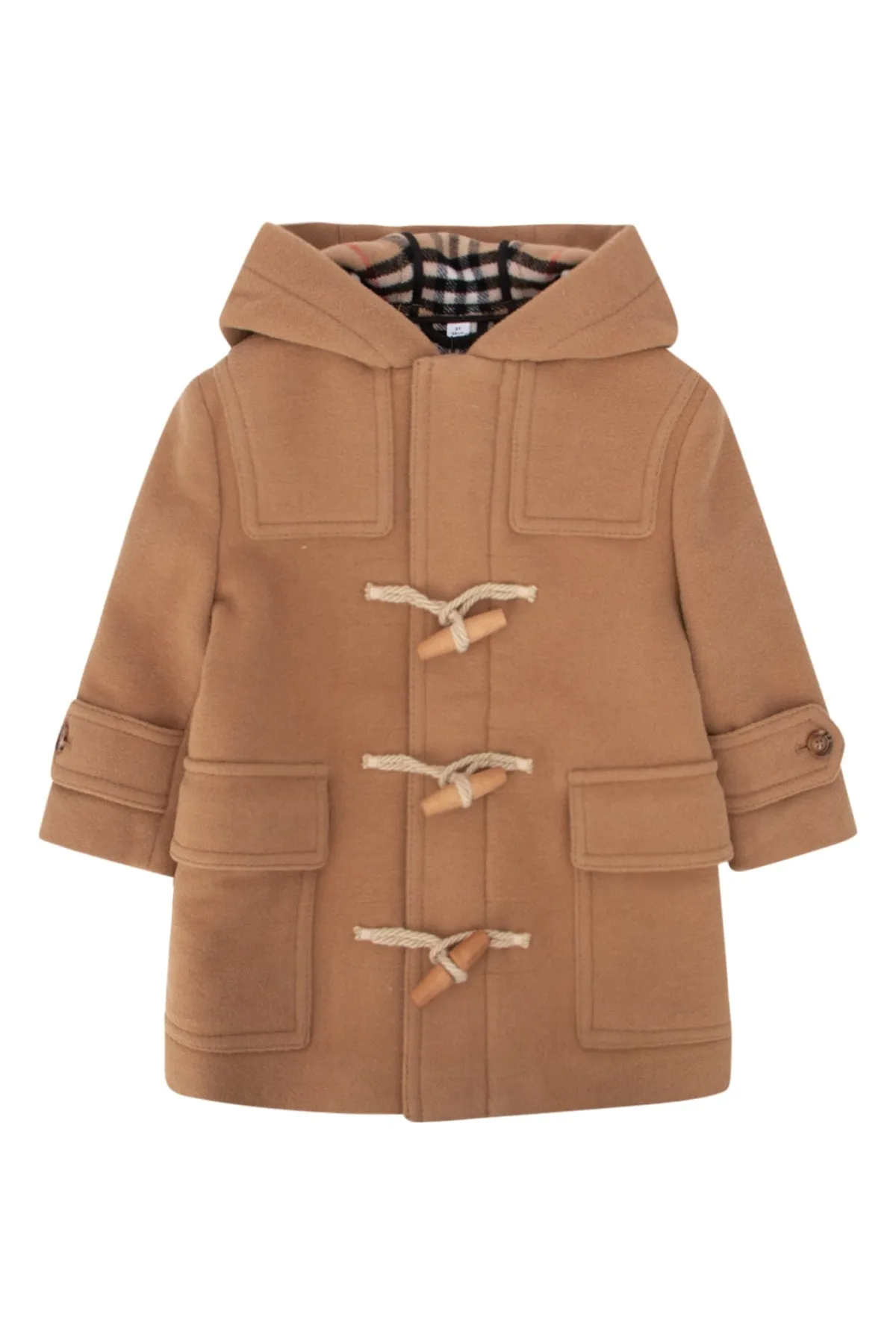 Burberry Kids Reversible Hooded Duffle Coat