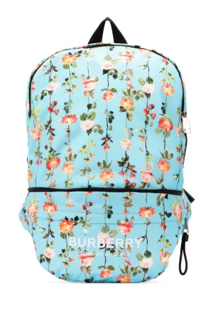 Burberry Kids Rose Print Convertible Backpack