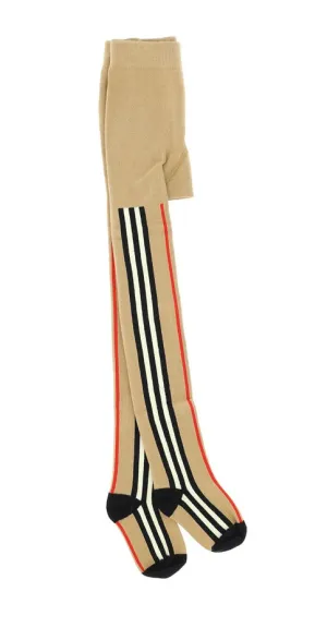 Burberry Kids Stripe-Detailed High Waist Tights