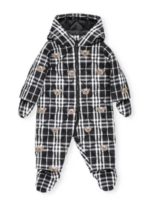 Burberry Kids Thomas Bear Print Puffer Suit
