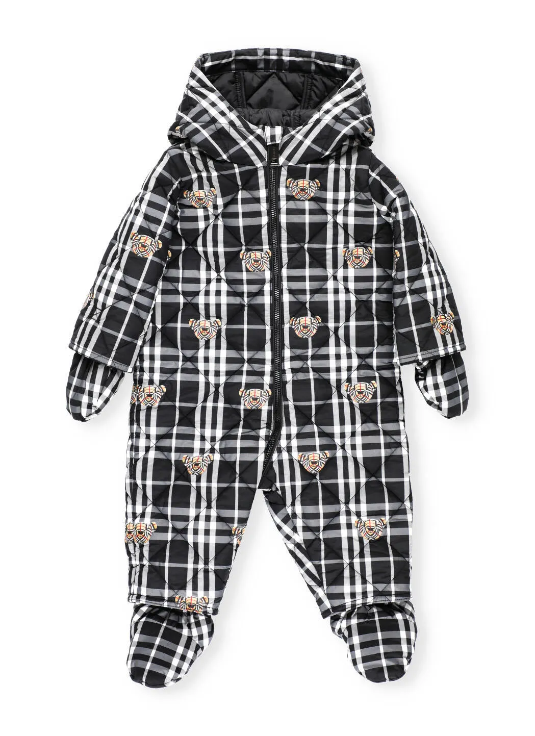 Burberry Kids Thomas Bear Print Puffer Suit