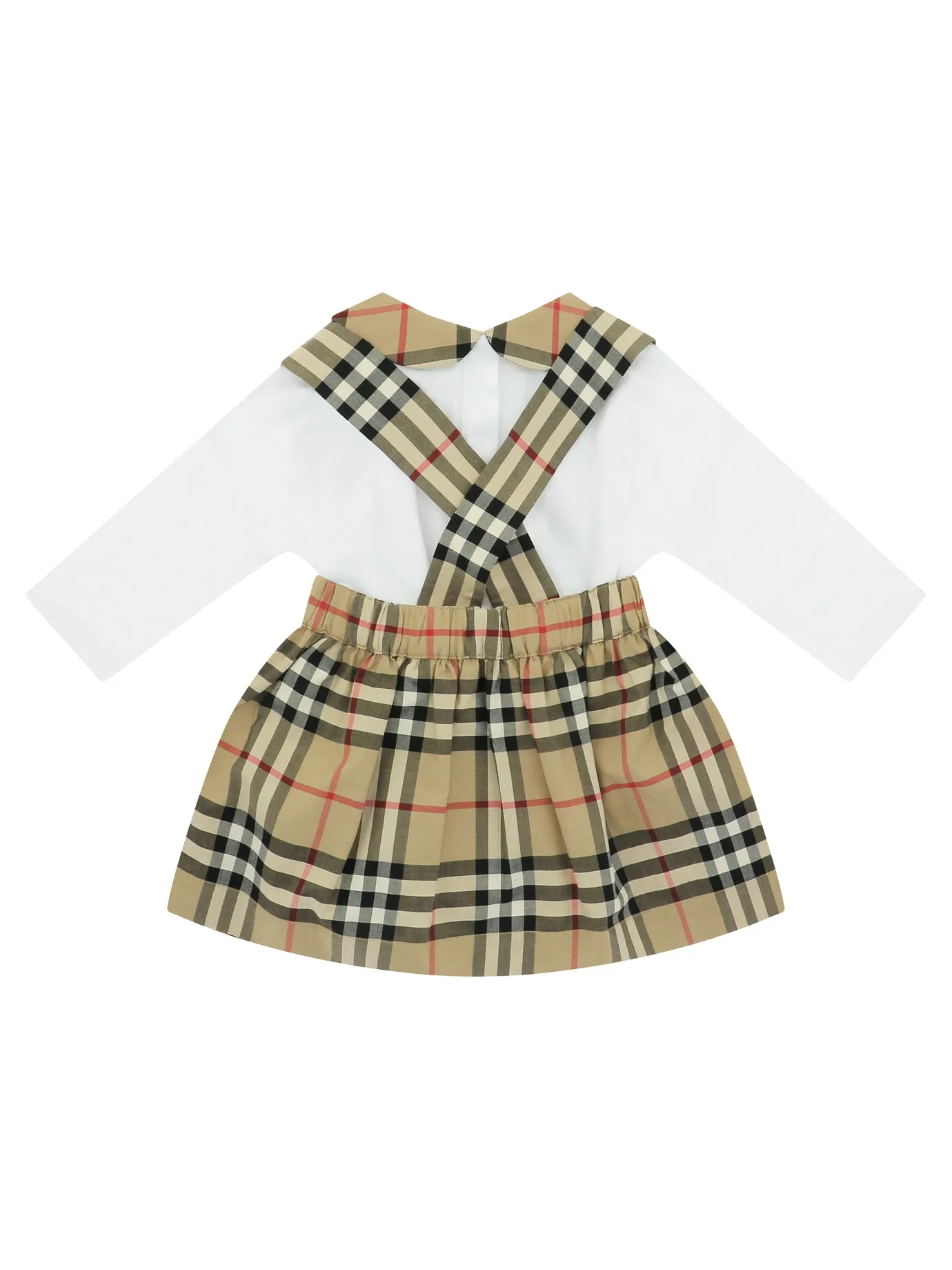 Burberry Kids Two-Piece Dungaree Dress Set