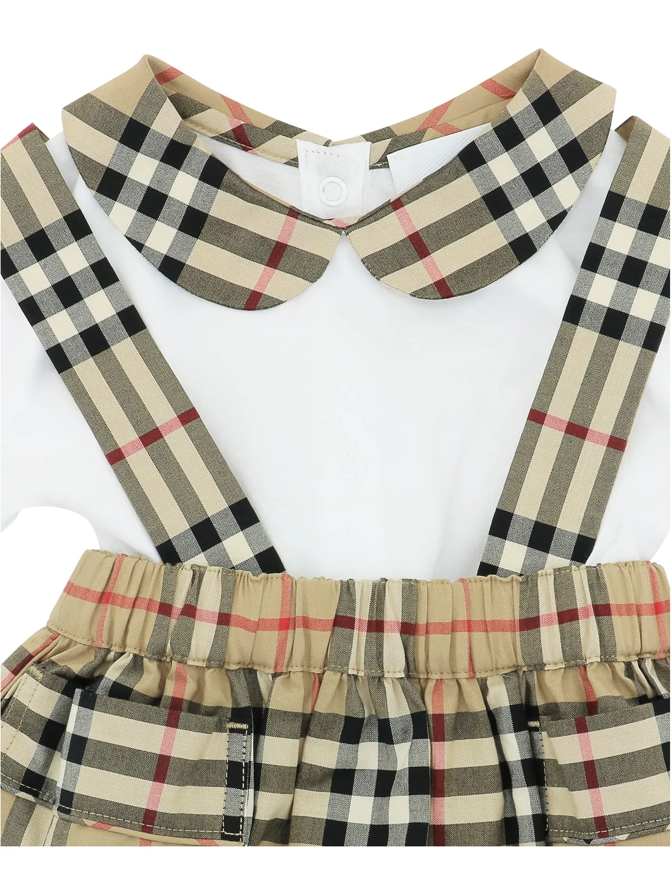 Burberry Kids Two-Piece Dungaree Dress Set