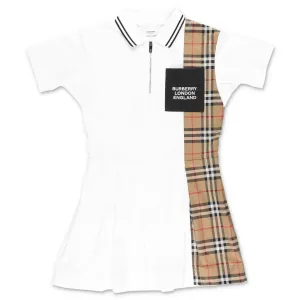 Burberry Kids Vintage Check Panel Polo Shirt Dress