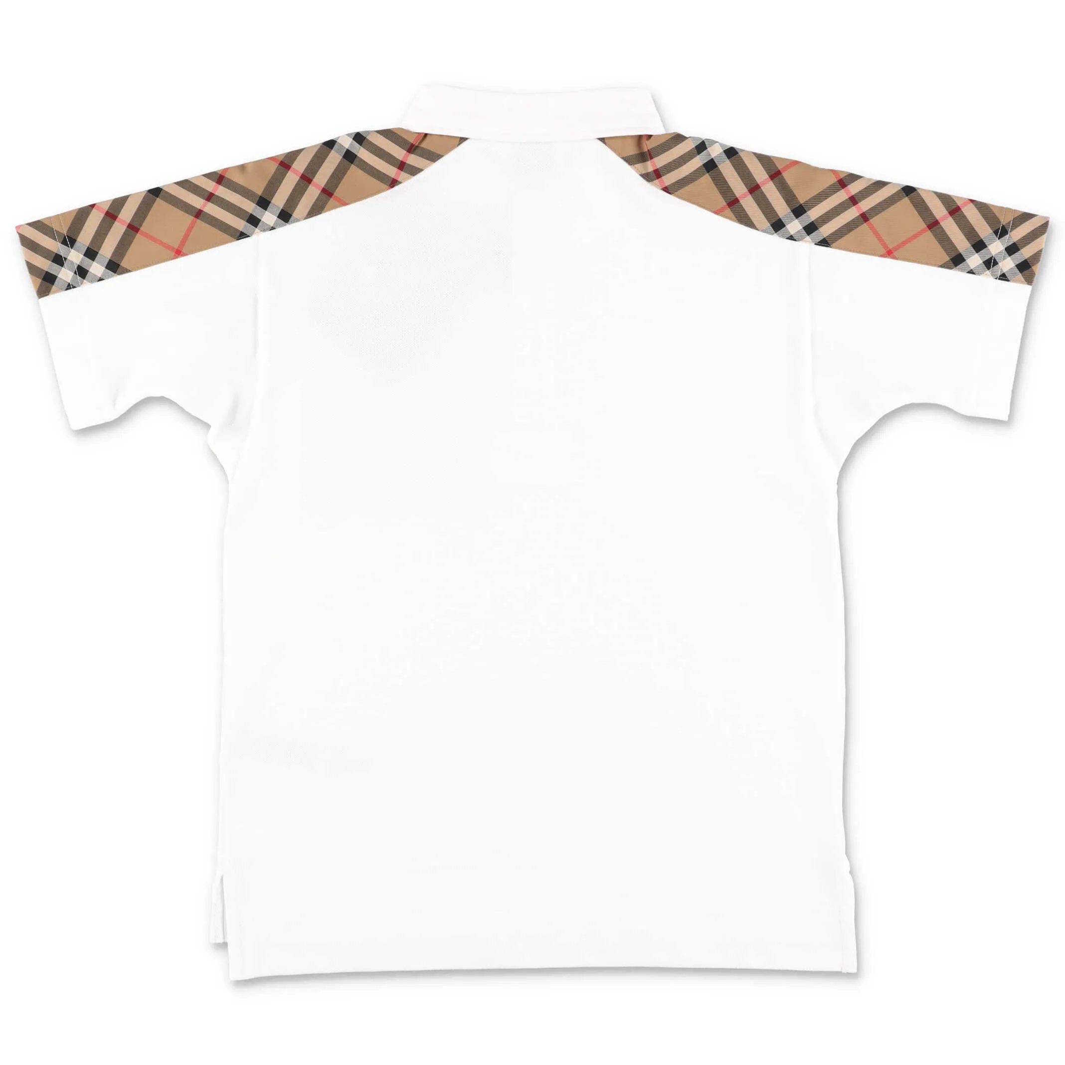Burberry Kids Vintage Check Panel Polo Shirt