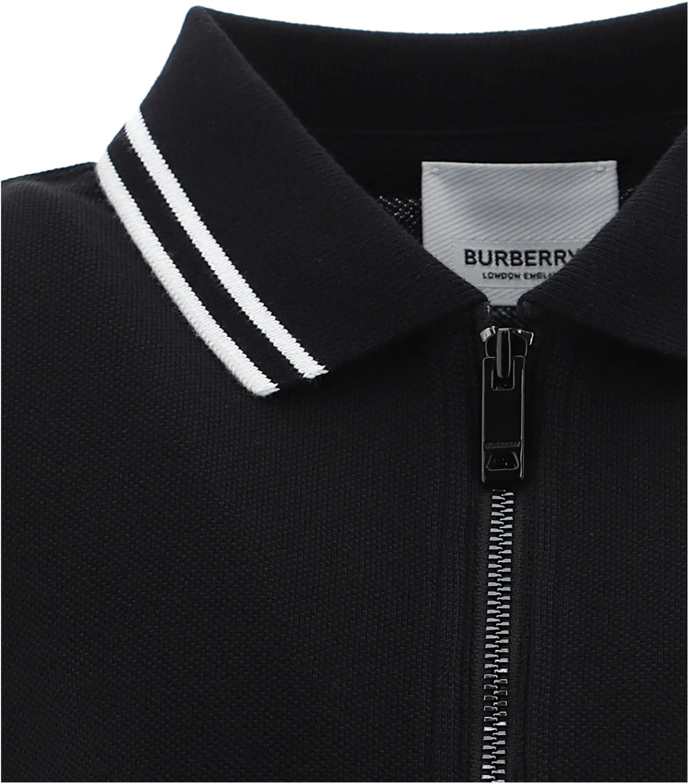 Burberry Kids Vintage Check Panelled Polo Shirt
