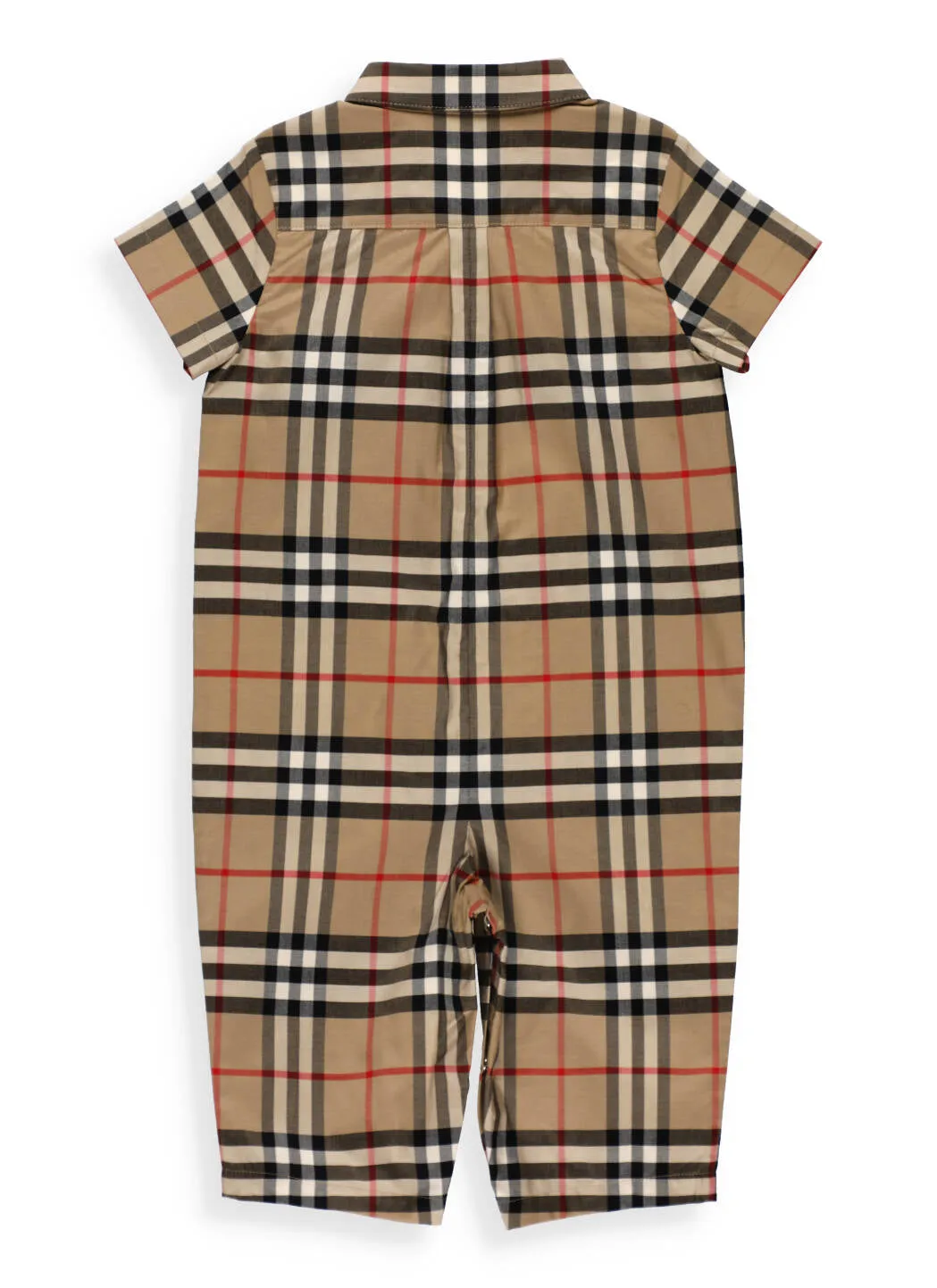 Burberry Kids Vintage Check Short Sleeve Romper