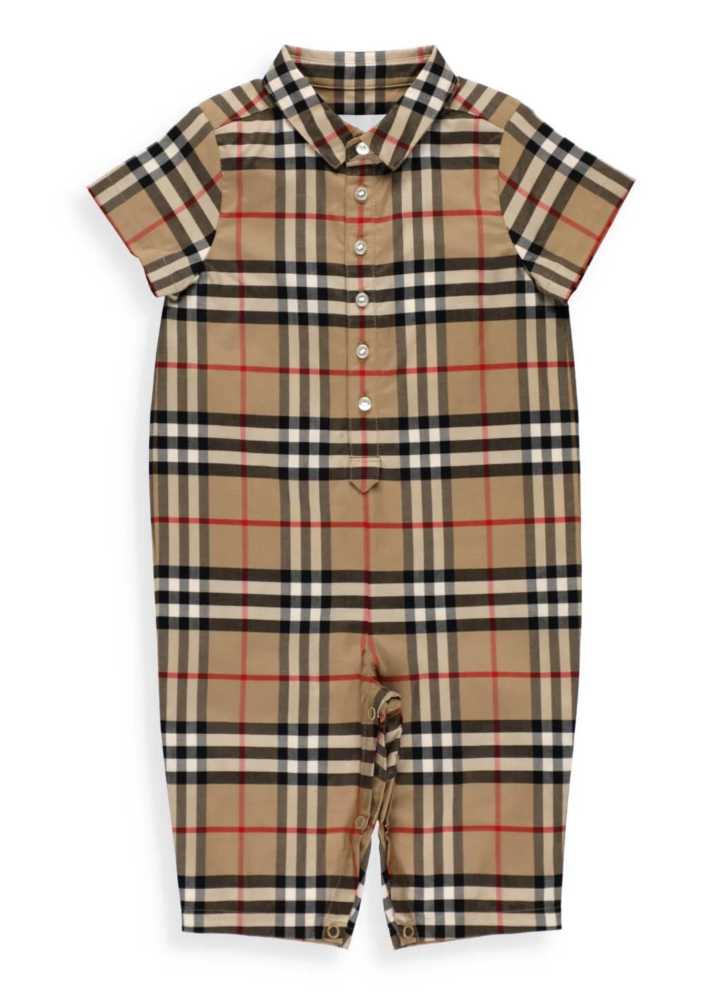 Burberry Kids Vintage Check Short Sleeve Romper