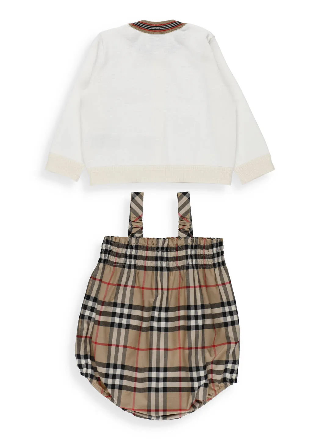 Burberry Kids Vintage Check Three-Piece Babygrow Set