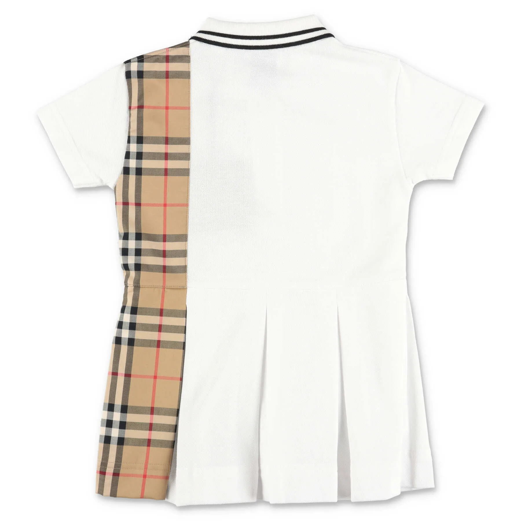 Burberry Kids Vintage Check Zipped Polo Shirt Dress