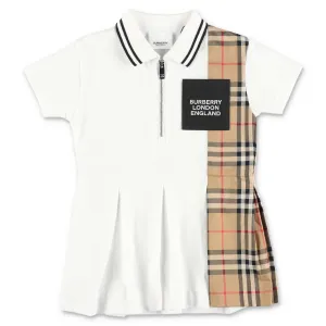 Burberry Kids Vintage Check Zipped Polo Shirt Dress