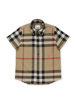 Burberry Kids Vintage Checked Short-Sleeved Shirt