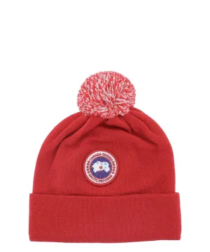Canada Goose Kids Logo Patch Pompom Hat