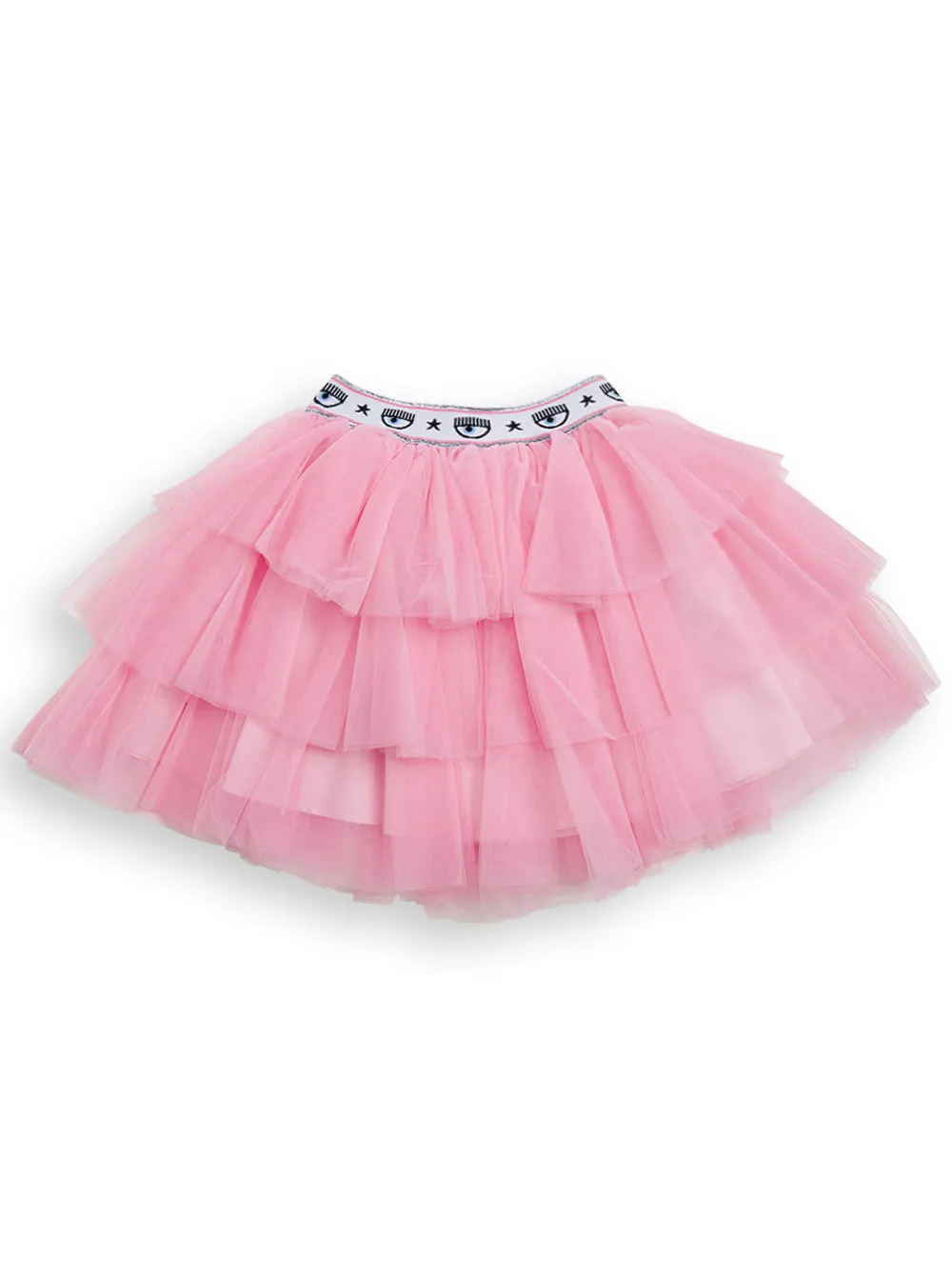 Chiara Ferragni Kids Logo Embroidered Tulle Skirt